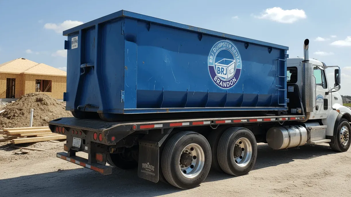 Roll-off dumpster delivery serving Apollo Beach, Florida from Brandon Roll-off dumpster delivery serving Apollo Beach, Florida from Brandon