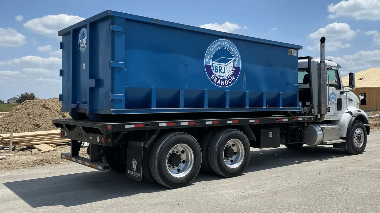 Roll-off dumpster delivery serving Tampa, Florida from Brandon Roll-off dumpster delivery serving Tampa, Florida from Brandon
